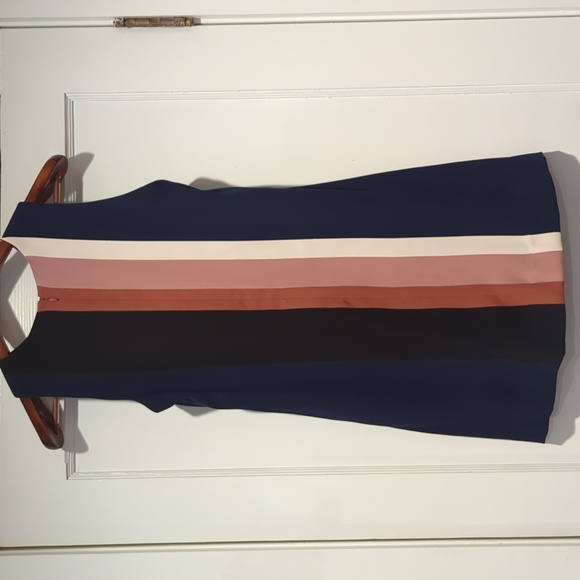 Ann Taylor color block sleeveless shift dress size 6 - Picture 3 of 6